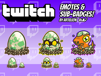 Twitch Badges by Anslea on Dribbble