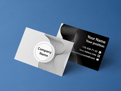 Black&White business card art branding design digitalart logo typography vector