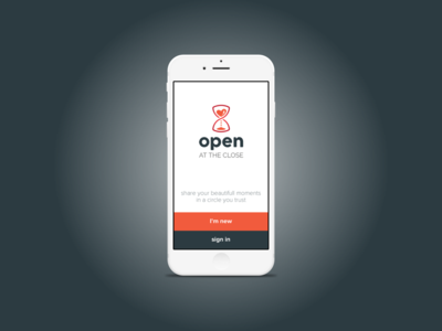 Open at the Close teaser app ios sign in sign up teaser ui ux