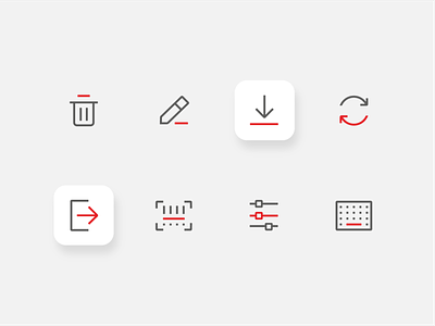 Iconset | XelCode app creative design geometric graphic design icon icon design icon set iconography iconset minimal mobile app picto pictograms simple symbols vector