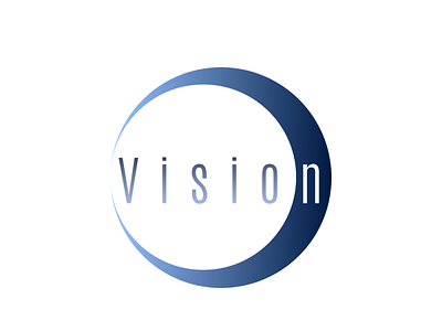 Vision design fashion gradient illustration logo ui vector vision