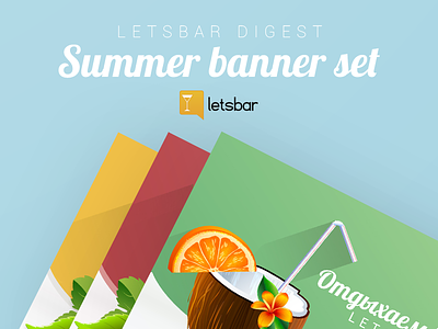 Summer Banners Set