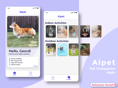 Alpet Mobile App UI Design