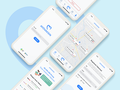 Ayovaksin Vaccination Apps adobe xd clay clay mockup concept covid covid 19 covid 19 covid19 design illustration mobile mobile application mobile apps pastel ui ui design ui ux uiux ux vaccine