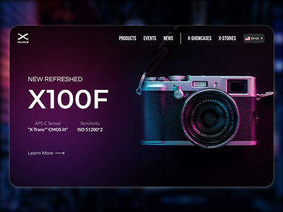 Fujifilm Landing Page Concept