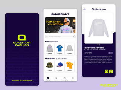 Quadrant Fashion App Concept