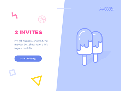 2 Dribbble Invites