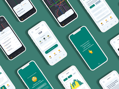 Transport mobile application "Podorozhka" (SPB Metro) app branding concept design graphic design logo metro subway typography ui ux vector