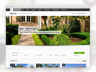 Realto - WordPress Theme for Real Estate Companies