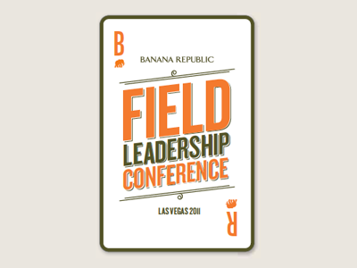 Field Leadership Conference card playing playing card