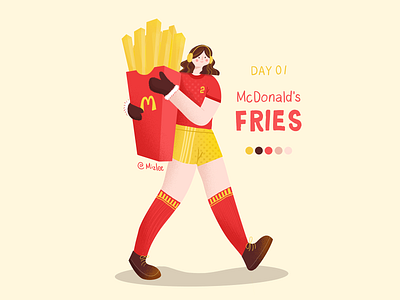 McDonald's FRIES illustration