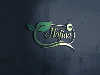Nafiaa Bio art artist bio caligraphy design designer designs green green logo illustrator logo logodesign logos logotype nature nature art nature logo photoshop