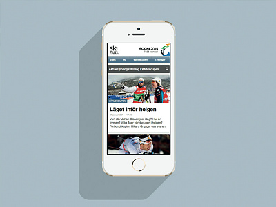 Ski fans - fan website develop web design