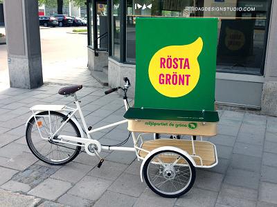 Campaign bike for Miljöpartiet communication industrial design mobility transportation