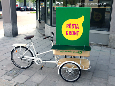 Campaign bike for Miljöpartiet
