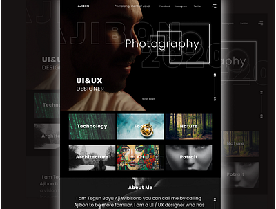 Web Design Photography design photography ui ux web photography website design