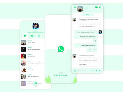 Mobile Design - Whatsapp app design redesign ui ux whatsapp