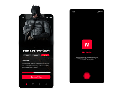 Mobile Design - Nontonin Movie