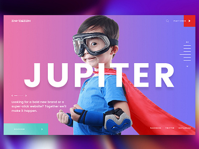 Invision-Jupiter creative design design studio dubai interface pixelzeesh ui ux webinterface website