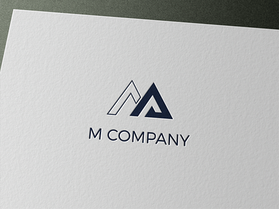 M Company Logo akashmahmud02 branding business company logo design flat logo illustration logo logo design logo designs minimalist minimalist logo minimalistic modern modern logo