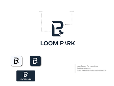 Loom Park Logo akashmahmud02 brand logo branding business company logo design flat logo graphic design logo logo design logo designs logos loom park minimalist minimalist logo modern logo simple logo