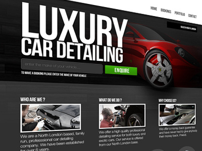 Smiths Luxury Car Detailing Responsive Wordpress Template car detailing ferrari luxury responsive