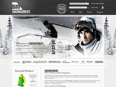 Snowmoment clothing ecommerce magento ski snowmoment