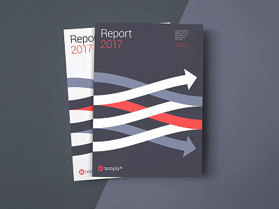Report annual report cover infographic print design template temply