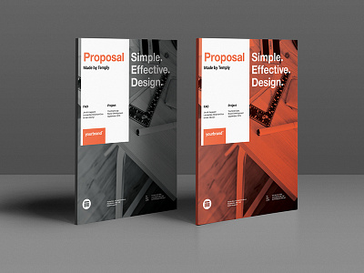 Proposal editorial layout print design proposal template temply