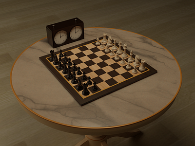 Chess 3d 3d art 3d illustration 3d model 3d modeling art blender chess chess piece chessboard design