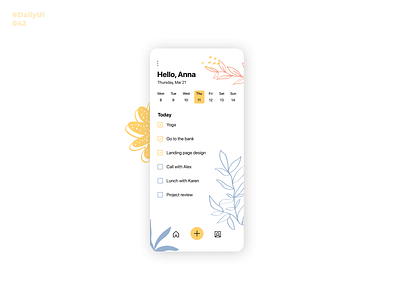 ToDo List. Daily UI: 042 dailydesign dailyui dailyui001 dailyuichallenge figma figmadesign mobile app mobile app design mobile ui tasklist todoapp todolist uidesign