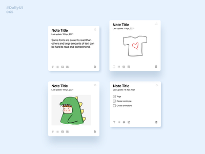 Notes Widget. Daily UI: 065 065 dailyui dailyui065 dailyuichallenge notes notes app notes widget noteswidget uiux widgets