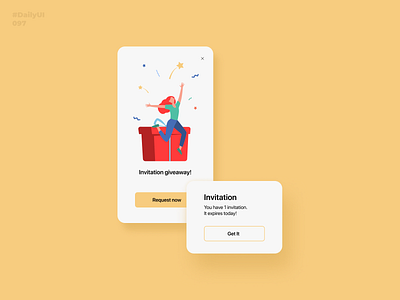 Giveaway. Daily UI: 097