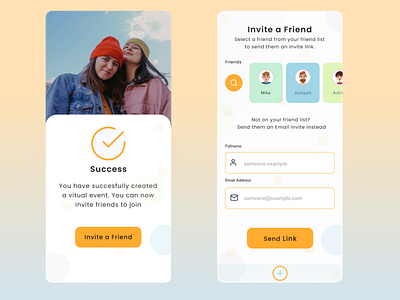 Invite you friends? graphic design ui