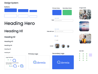 Dermia messaging app design system