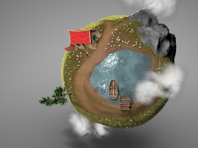 Little Planet (still WIP) 3d grass little planet small world