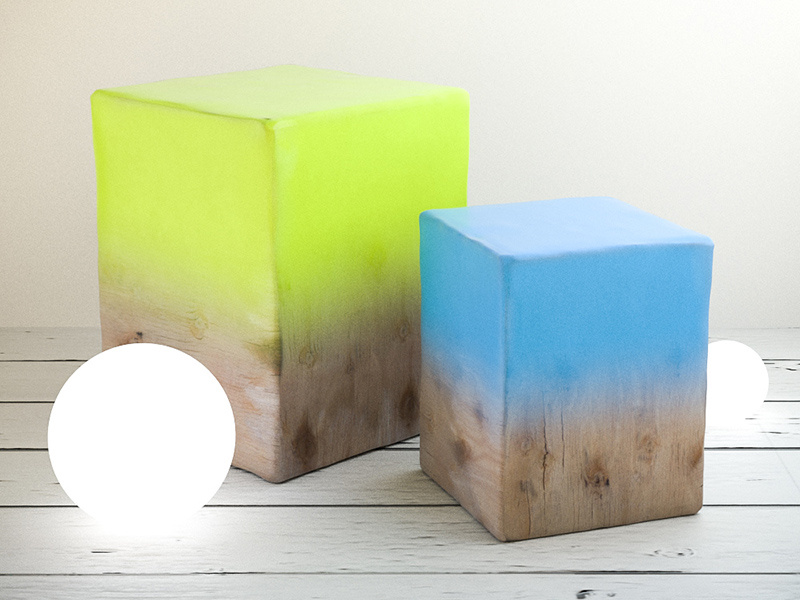 Everydays paint cube box wood render everyday cinema4d 3d