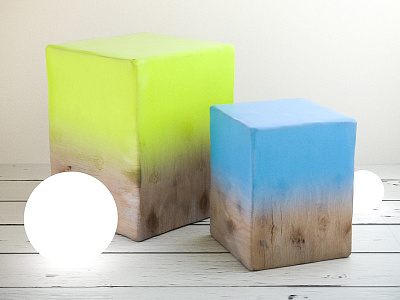 Everydays 3d box cinema4d cube everyday paint render wood