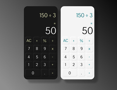DAILY UI :: 004 calculator ui daily ui dailyui design minimal soft ui ui ux