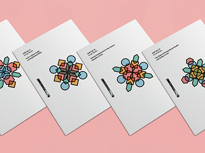 Report Covers covers geometric pattern persian print report