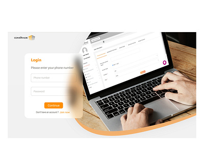 Login page