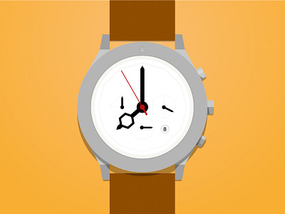 My Aark Watch aark color flat icon illustration watch yellow