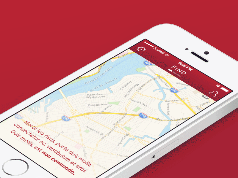 Menu Animation app icons ios location map menu navigation pin radar