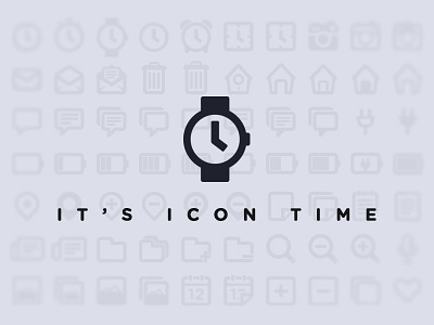 It's icon time! 100 battery bin calendar camera charging clock folder free glass glyph gotham heart home house icons magnifying mail map mic set speech watch