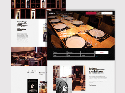 Site - Restaurante Regional do Cabrito food restaurant web