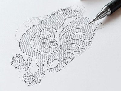 Branding - Gallos branding hand drawn illustration logo