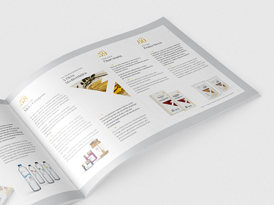 Print - Intuos catalogue design editorial design food gold paper print