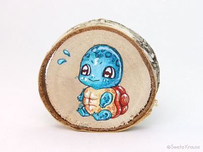 Pokemon Squirtle blue fanart handpainted illustration pokemon product design squirtle water water pokemon