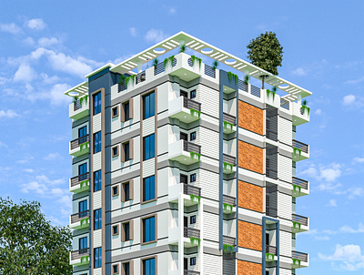 Residential Building Exterior Design 3d 3d visualization 3ds max design v ray render