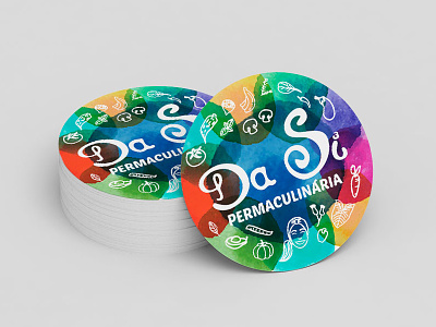 Da Si Permaculinária - Logo Design branding hand lettering logo design